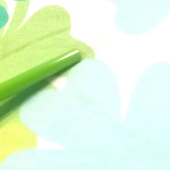 Care Bears Crop Top Embroidered Green Lucky Clover Mini T Shirt Tee, Medium - Picture 5 of 5